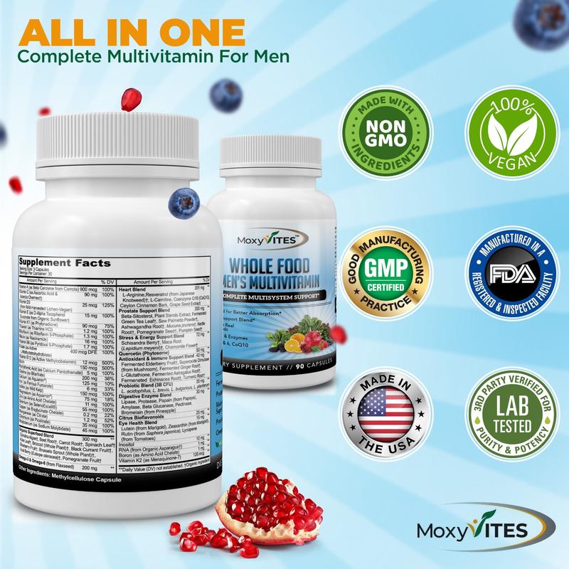 Methylated Multivitamin for Men with 44 Whole Foods