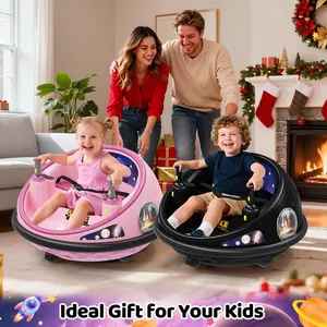 Flash Sale toy Items Kids Electric Bumper Car with Remote Control, 360° Spinning Ride-On Toy, Rechargeable Indoor & Outdoor Toddler Vehicle, Equipped with LED Lights and Soft Bumper, Perfect Birthday & Christmas Gift for Boys and Girls