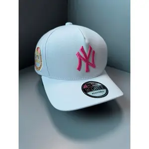 New York Yankees 9FIFTY White & Blue Baseball Cap - World Series Patch Streetwear Hat