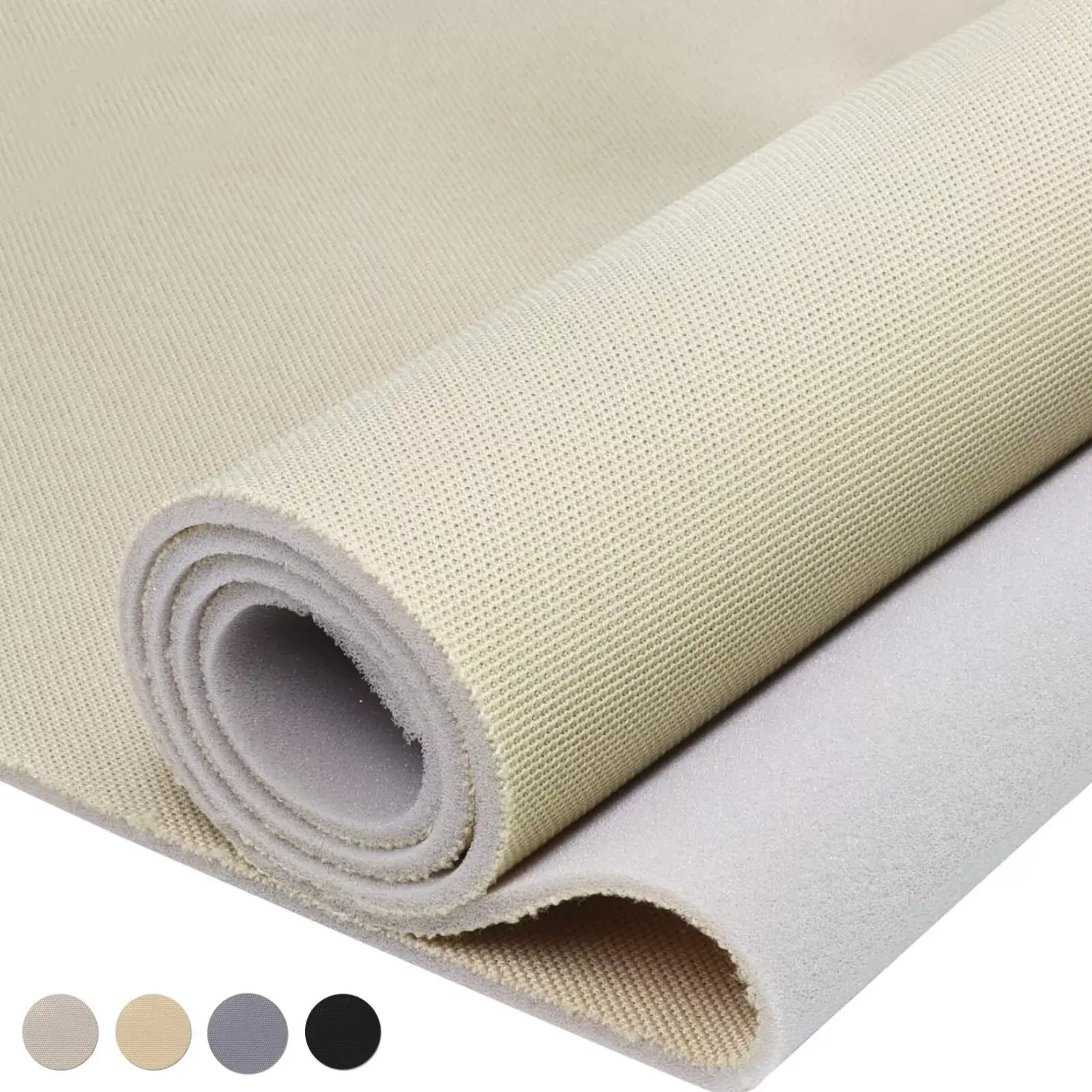 OTOEZ Automotive Headliner Fabric 1/8" 3mm Foam Backed High Density Wear Resistant Upholstery Material for Car Roof Seats & Marine Use 60" Wide Waterproof auto accessories