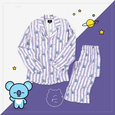 Tata Pijama Bt21 Amazon Bt21 Pajamas For Women Bangtan Boys