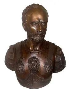 19th Century Italian Bronze Bust of Roman Emperor, Possibly Cosimo de’ Medici