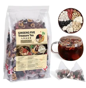 Ginseng Vitality  for Men & Women | Natural Energy & Kidney Support Blend | Maca, Red Date, Goji Berry | 100% Herbal Kidney Cleanse  Bags | Sugar-Free & Organic Ingredients winter tea