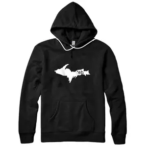 U.P. 'eh Yooper UP Upper Peninsula Michigan Pullover Hoodie
