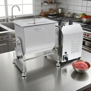 Hakka Electric 30lbs 15L Capacity Tilt Tank Meat Mixer Manual Countertop Machine