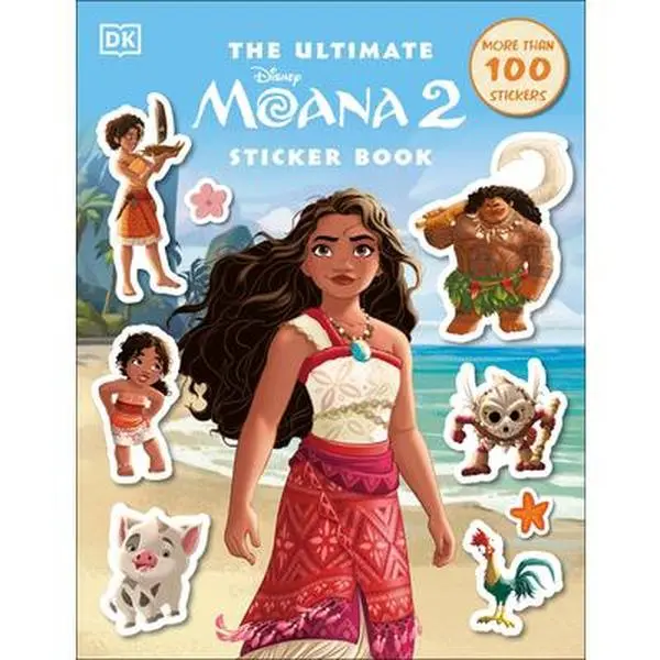 Disney Moana 2 Ultimate Fun English Stickers Book - Ruth Amos, Paperback, 10.8" h x 8.3" l x 0.3" w, Exciting Story, Fun Facts About Characters