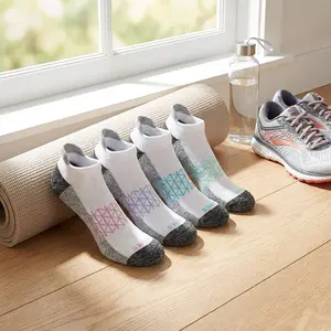 Women's Cushioned No Show Tab Socks - Absolute Active Invisible Low Cut Ankle Socks for Running Sports Workout, 4-Pairs Pack, Breathable Comfortable Seamless Design Perfect for Daily Wear