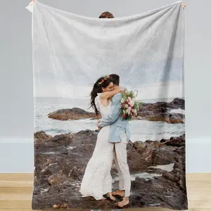 Custom Blankets with Photos, Personalized Picture Flannel Throw Blankets, Personalized Gifts for Women, Photo Blanket for Anniversary Birthday Gifts
