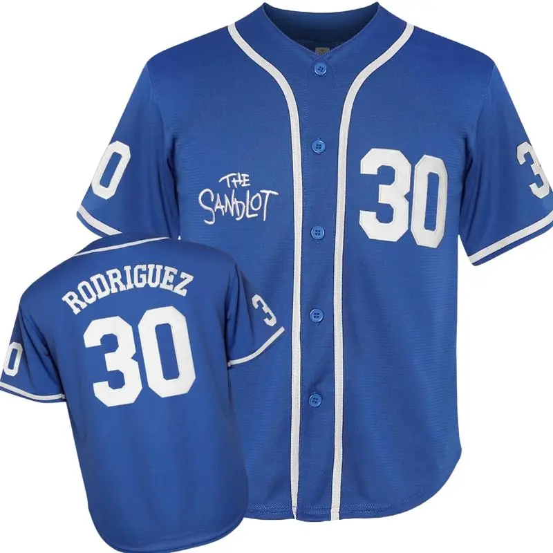 The Sandlot Benny Jersey The Jet Rodriguez Michael Squints Palledorous Alan Yeah-Yeah Movie Bel Air Baseball Jersey