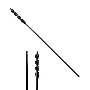 36" Flexible Installer Drill Bit - 1/2" Auger with Fish Eye Hole & 3-Flat Shank for Wire Pulling Through Walls, Ceilings, Sidewalks.