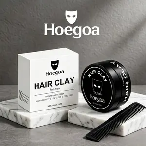 【3pcs】Hoegoa Men's Hair Gel, Gentle Formula, Volumizing and Smooth, Long-Lasting Hold, Matte Finish, Styling Hair Gel for Daily Use, Clay Balm Gel Haircare Haircare Silky Cream sea salt spray