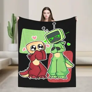 Veed Shellyed Fleece Throw Blankets Catoon Blankets for Bedding Bedroom Lightweight Bed Rug