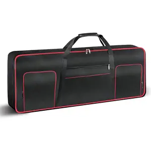 61 Key Keyboard Gig Bag Case,Portable Durable Keyboard Piano  600D Oxford Cloth with 10mm  Padded Case Gig Bag 40"x16"x6"