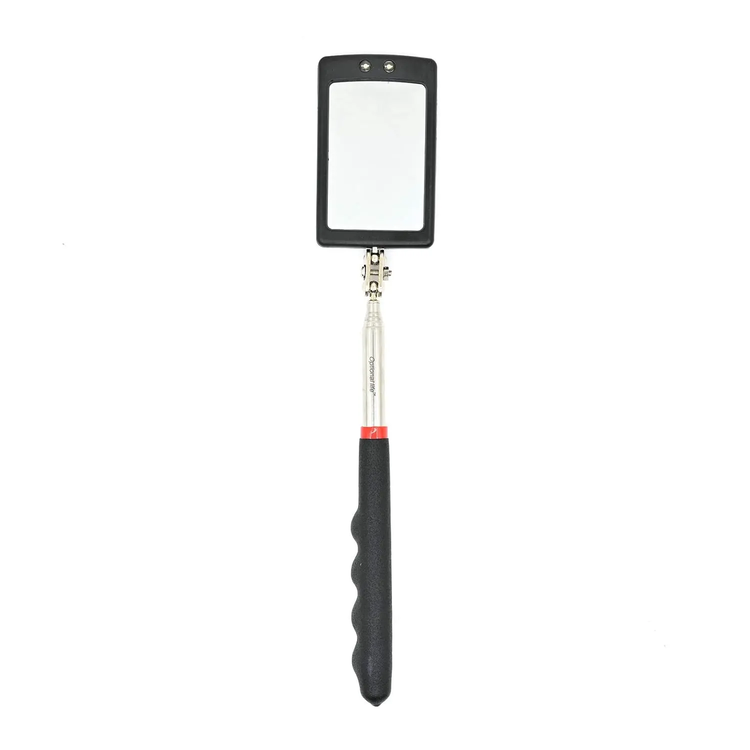Telescoping LED Lighted Flexible Inspection Mirror 360 Swivel for Extra Viewing