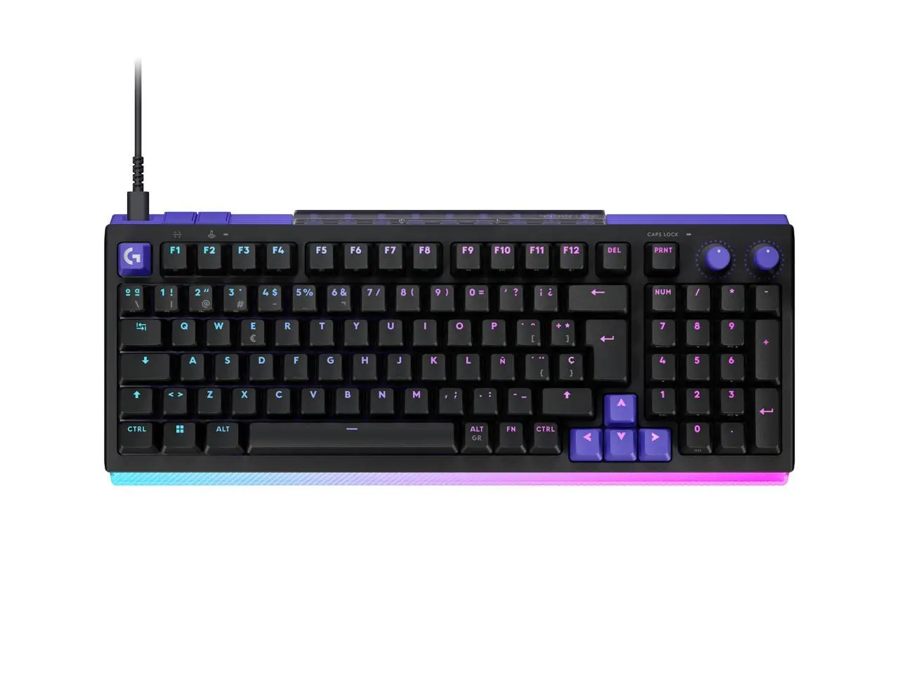 Logitech G512 X 98 DUAL SWAP, Hot-Swappable TMR Analog / Mechanical Gaming Keyboard, 8K Polling Rate, Custom Actuation 0.1 - 4.0 mm, RAPID TRIGGER, LIGHTSYNC RGB, Wired, PC, Mac, Black Linear
