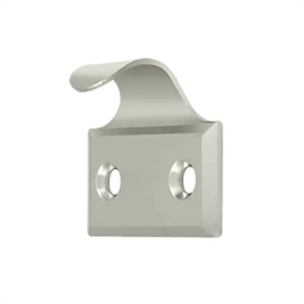 212 MAIN Weatherproof, Corrosion-Proof Steel Window Lift with 1.62 in. Satin Nickel Hardware, Curtain Rod Holder, Curtain Rod Bracket