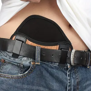 Concealed Carry Abdominal Belt Holster for Men and Women - Adjustable Nylon with Patch, Left & Right Handgun Comfort, Stretch Fit, Hand Wash Only, Gun Holder for Waist 9MM 380 Glock 17 19 26 43x 1911 vnsh fn reflex holster for concealed carry