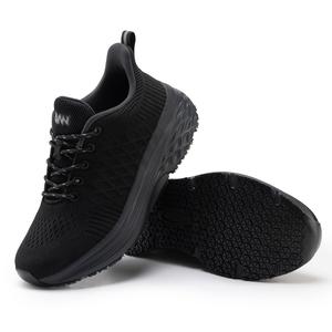 Non-slip women's slip-on work non-slip sneakers walking waterproof shoes work shoes catering service chef kitchen Black Trainer Closed,summerwins,summeroutfits,vacationoutfits,beachoutfits