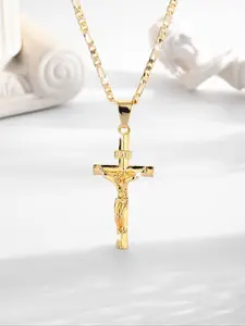 Cross Pendant Necklace, Chain Jewelry for Women & Men, Fashion Jewelry for Party, Daily Clothing Decor, Trendy All-match & Exquisite Jewelry for Birthday Gift