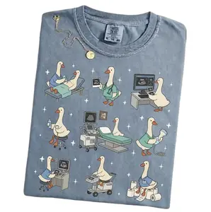 Women's Sonography Tech Silly Goose Adult T-Shirt - Ultrasound Gift, RDMS Sweatshirt, Sonographer Graduation Present, OBGYN Nurse Tops