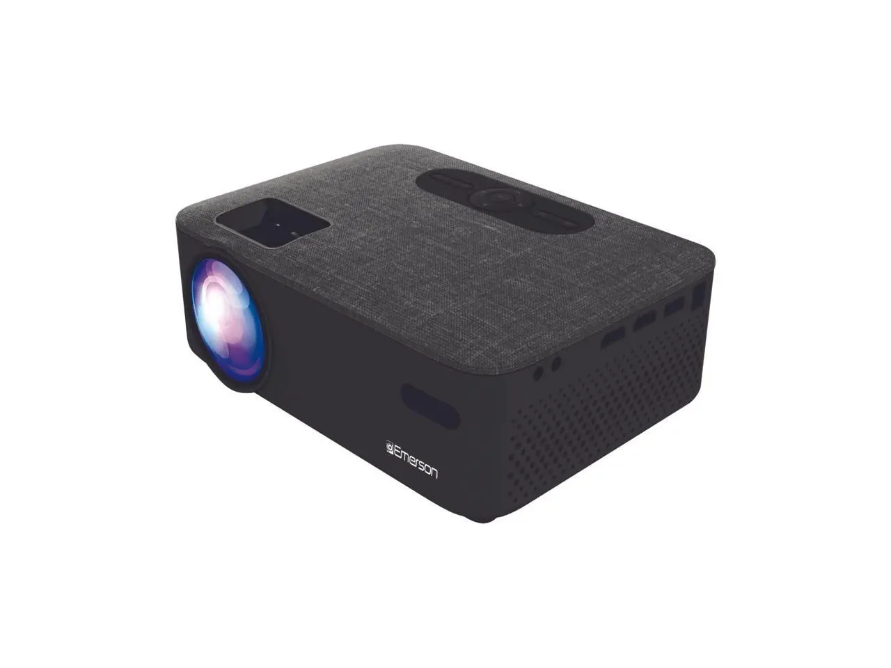 Emerson 150" Home Theater LCD Portable Projector with 100” Portable Projector Screen & carrying case Combo EVP-2001C (Black)