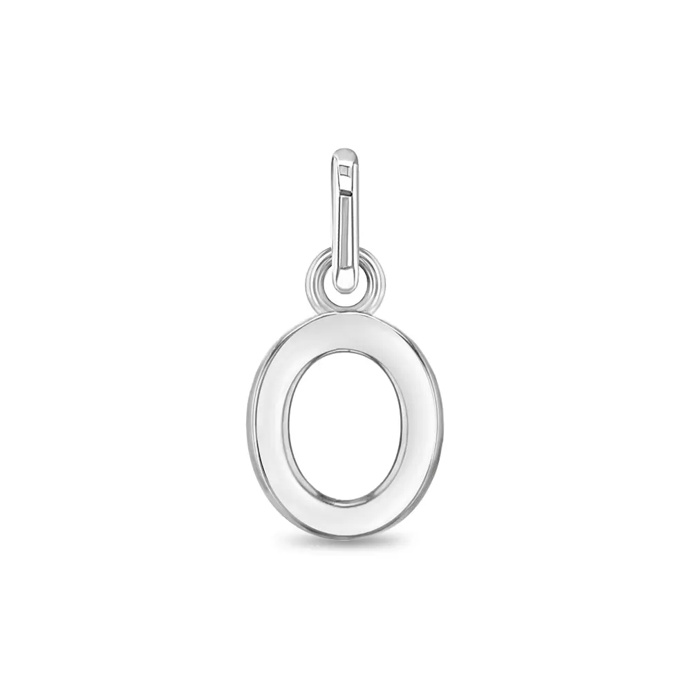 Letter Charm O Kids / Children's / Girls for Charm Bracelet - Sterling Silver Letter Charm O Kids / Children's / Girls for Charm Bracelet - Sterling Silver