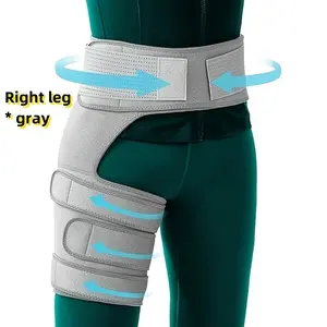 Hip Support Belt with Sciatica Relief, Adjustable Thigh Compression Wrap, Unisex Hip Flexor Band, Pelvic Floor Support Strap