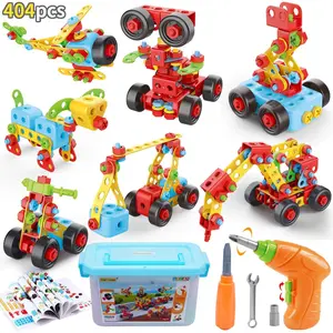 COUOMOXA 404 Pcs Building Toys STEM for Kids: 62 DIY Demo Models Construction Creative Set - Educational Toy for 5 6 7 8 9 10+ Years Old Kids Home School - Birthday Gift for Boys Girls