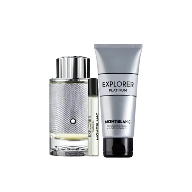 Men's Explorer Platinum-Mont Blanc Fragrance Set, Premium Scent Blend