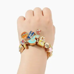 Cartoon Sponge charm bracelet jewelry MD star pendant chain cute style jewelry bracelet friend gift,bracelets for women,couple bracelets,charm bracelets,birthday gift Cute Style Iron Chain Jewelry for All Seasons, Perfect Gift for Women, Charm Bracelets