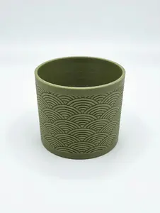 Modern Textured Planter Pot – Small Minimalist Plant Pot – Decorative Indoor Planter – Contemporary Home Decor