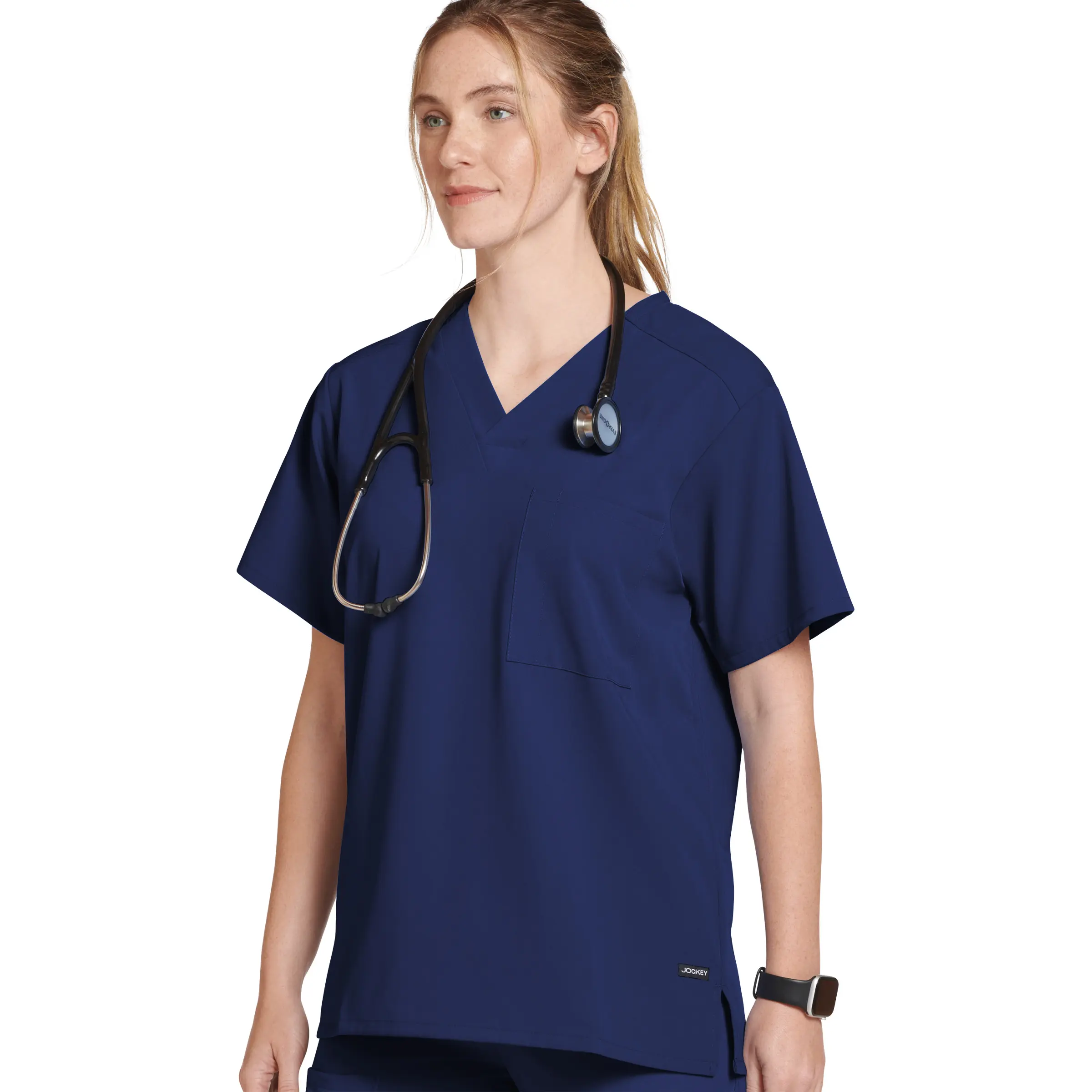 Jockey Unisex Classic Unisex One Pocket Stretch Scrub Top