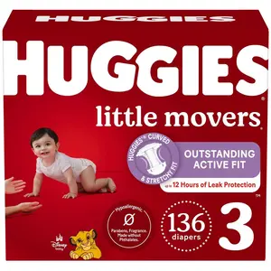 Huggies Pull-Ups Little Mover Baby Diaper - Size 3 - 136ct Huggies Pull-Ups Little Mover Baby Diaper - Size 3 - 136ct