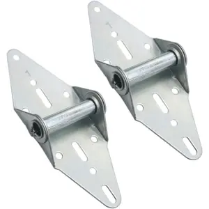 Heavy Duty 14 Gauge Steel #1 Garage Door Hinge with Galvanized Finish - Residential/Light Commercial Garage Door Replacement