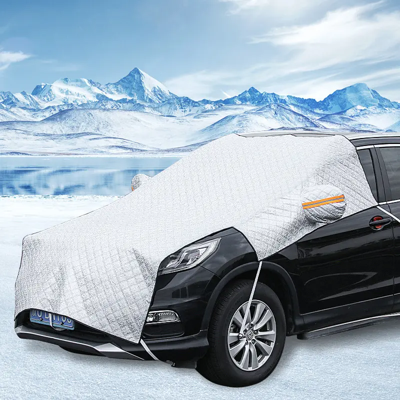 Winter Seasonal Large Waterproof Car Cover - Durable Automotive Exterior Accessory, Easy Install, Snow & Ice Protection, Car Covers & Shelters Compatible, Large Waterproof Car Covers & Shelters