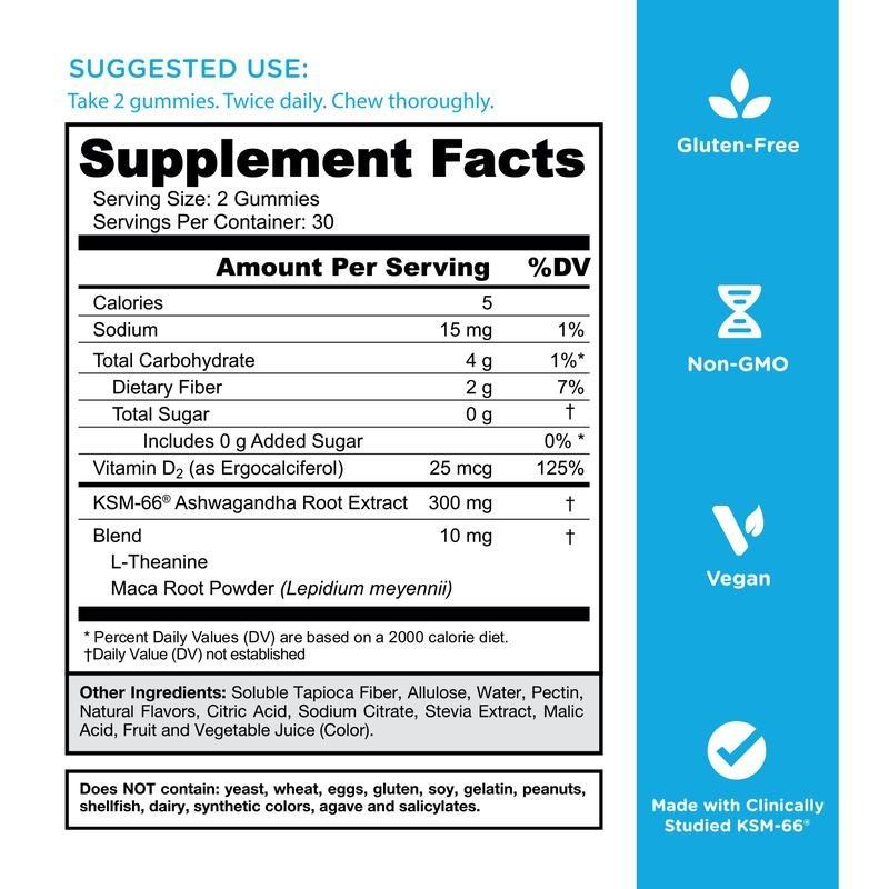 Zero Sugar Best Seller Trio - World's First 3-in-1 Pre, Post, Probiotic, Apple Cider Vinegar with Vitamin B12 and Probiotics To Address Bloating, Ashwagandha & L-Theanine, Vitamin D gummies. Gluten-Free, Vegan, Non-GMO & Gelatin-Free