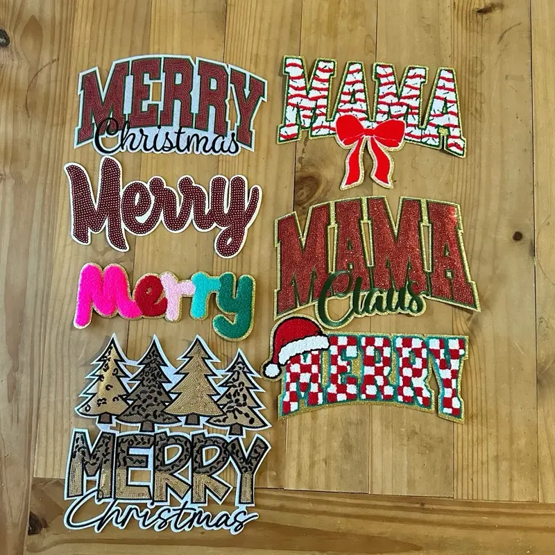 Christmas Chenille & Sequin Patches Christmas Chenille & Sequin Patches