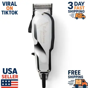 Wahl Professional 5-Star Reflections Senior Clipper – V9000 Motor Corded Hair Clipper with Metal Housing, Adjustable Taper Lever, Barber Grade Hair Cutting Machine for Fades, Tapers & Precision Grooming