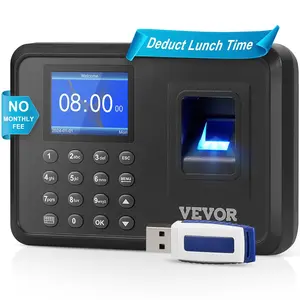 TikTokShopBlackFridayVEVOR Time Clock Biometric Clock 100000   Records Employee Attendance Machine