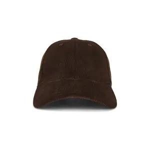 Rag & Bone Harlow Baseball Cap in Dark Espresso Corduroy