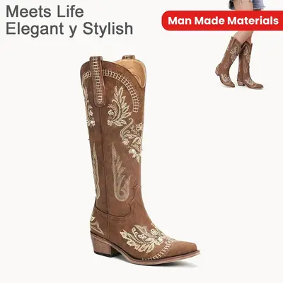 Wide Leg Jeans Cowboy Boots TikTok Shop