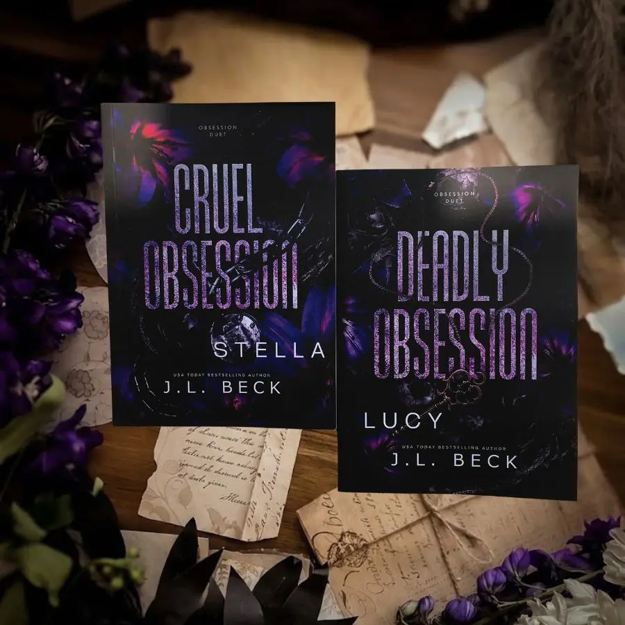 Cruel Obsession & Deadly Obsession by J.L. Beck, Dark Romance Book Duology, Romantic Suspense Fiction Collection, Gothic Love Story Paperback Edition