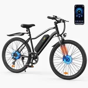 Hopcycle Electric Bike for Adults 500W/750W, Up to 55 Miles, 20MPH Electric Mountain Bike, 26'' Tires Lightweight E-Bike for Commuting Mountain Road Sand