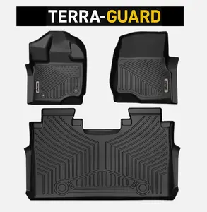 TerraGuard Floor Mats Liners for 2015-2025 Ford F-150/F-150 Lightning Super Crew Cab