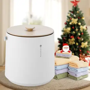 TMWINGS Towel Warmer - Portable Heated Bucket with 4 Timer Settings & Auto Shut-Off for Fast Warming of Towels, Blankets, Robes, Pajamas & Baby Clothes