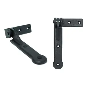 Wood Shutter Hardware  Bermuda Shutter Hinge, Black - Set of 2