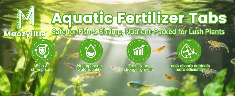 Root Tabs Freshwater Aquarium Plant Fertilizer, Slow-Release 100 Tabs 1g/Tab, Safe for Fish and Shrimp, for Planted Aquarium Substrate