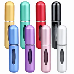 Refillable Perfume Atomizer Travel,8Pcs 5ML Portable Mini Pocket Perfume Atomizer Bottle Spray for Travel Accessories Tin Canister Organiser Makeup Clear