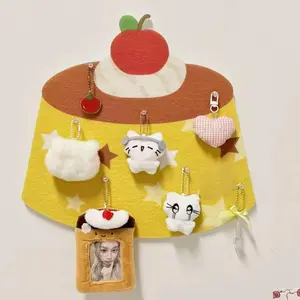 New Pudding Egg Pine Cartoon Felt Cork Board Photo Message Board Wall Dormitory Punch-free Wall Room Decoration Cute Gift 2025