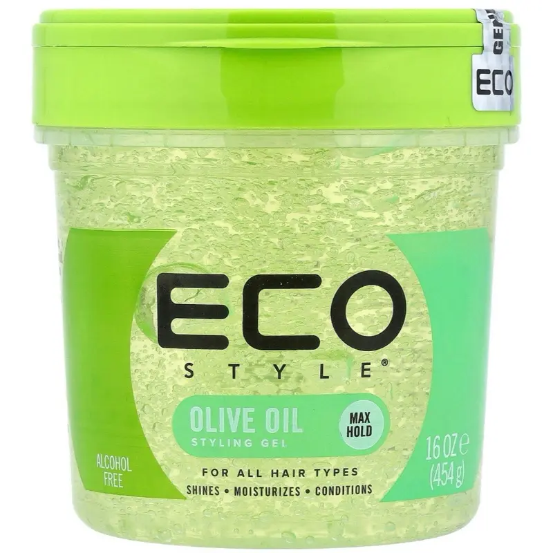 "ECO" Hair Styling Gel, Haircare Product with Heatless Styling, Frizz Control, Skin-Friendly, Lightweight Formula